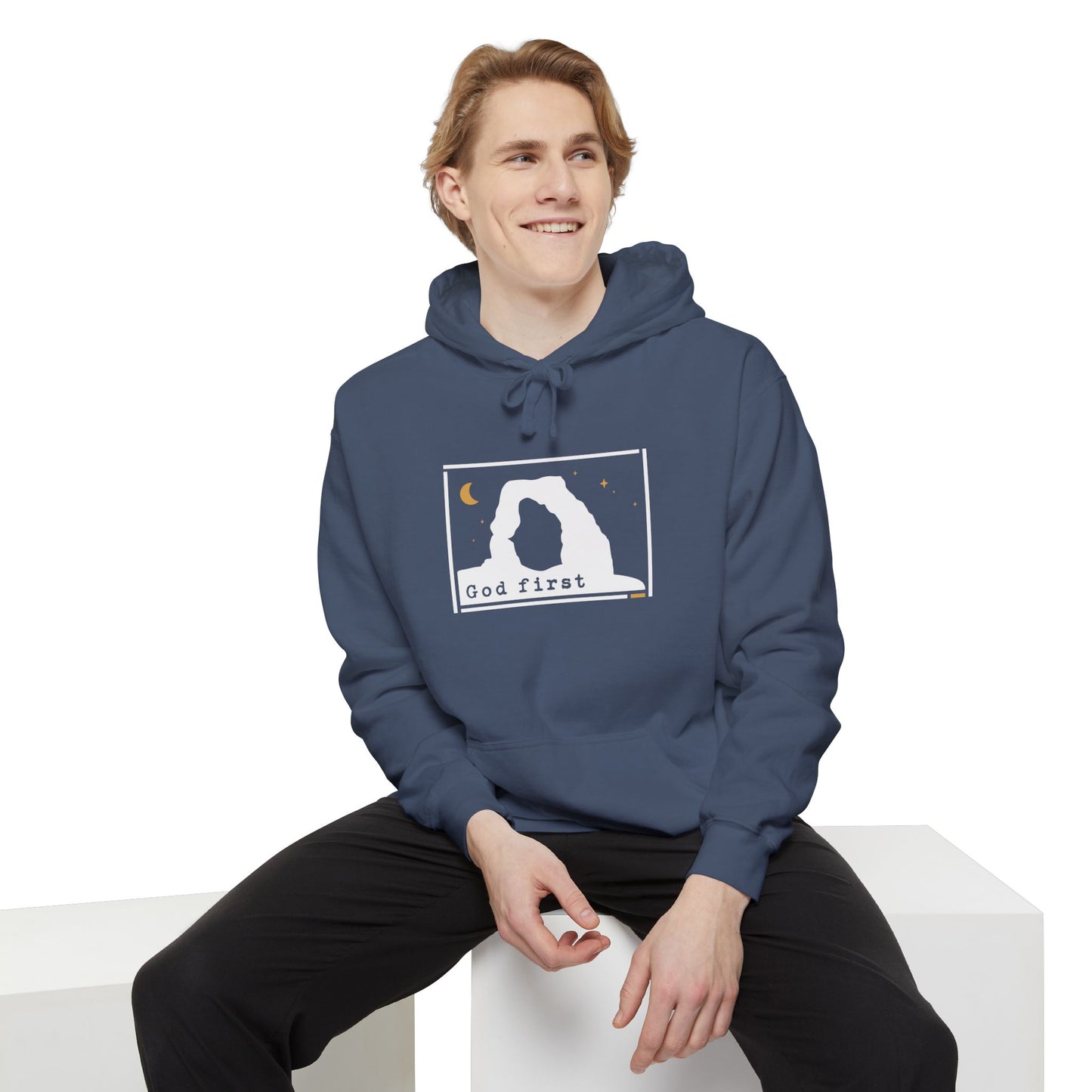 Arches National Park - God First - Christian Hoodie