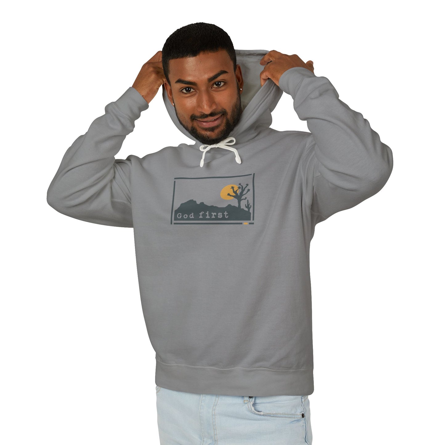 Joshua Tree National Park - God First - Christian Hoodie