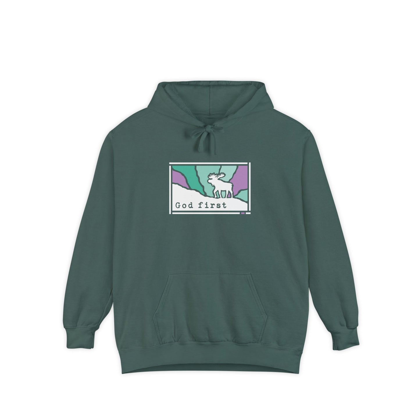 Denali National Park - God First - Christian Hoodie