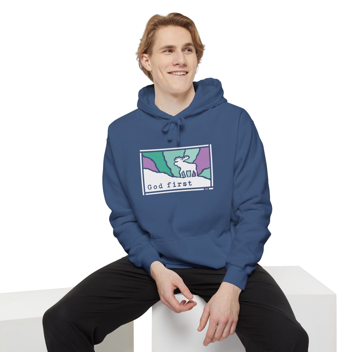 Denali National Park - God First - Christian Hoodie