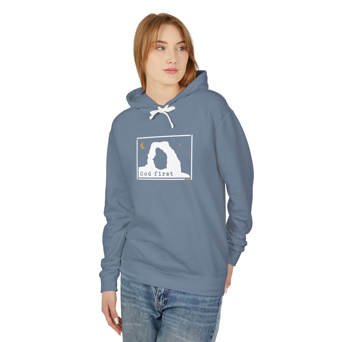 Arches National Park - God First - Christian Hoodie (Version 2)