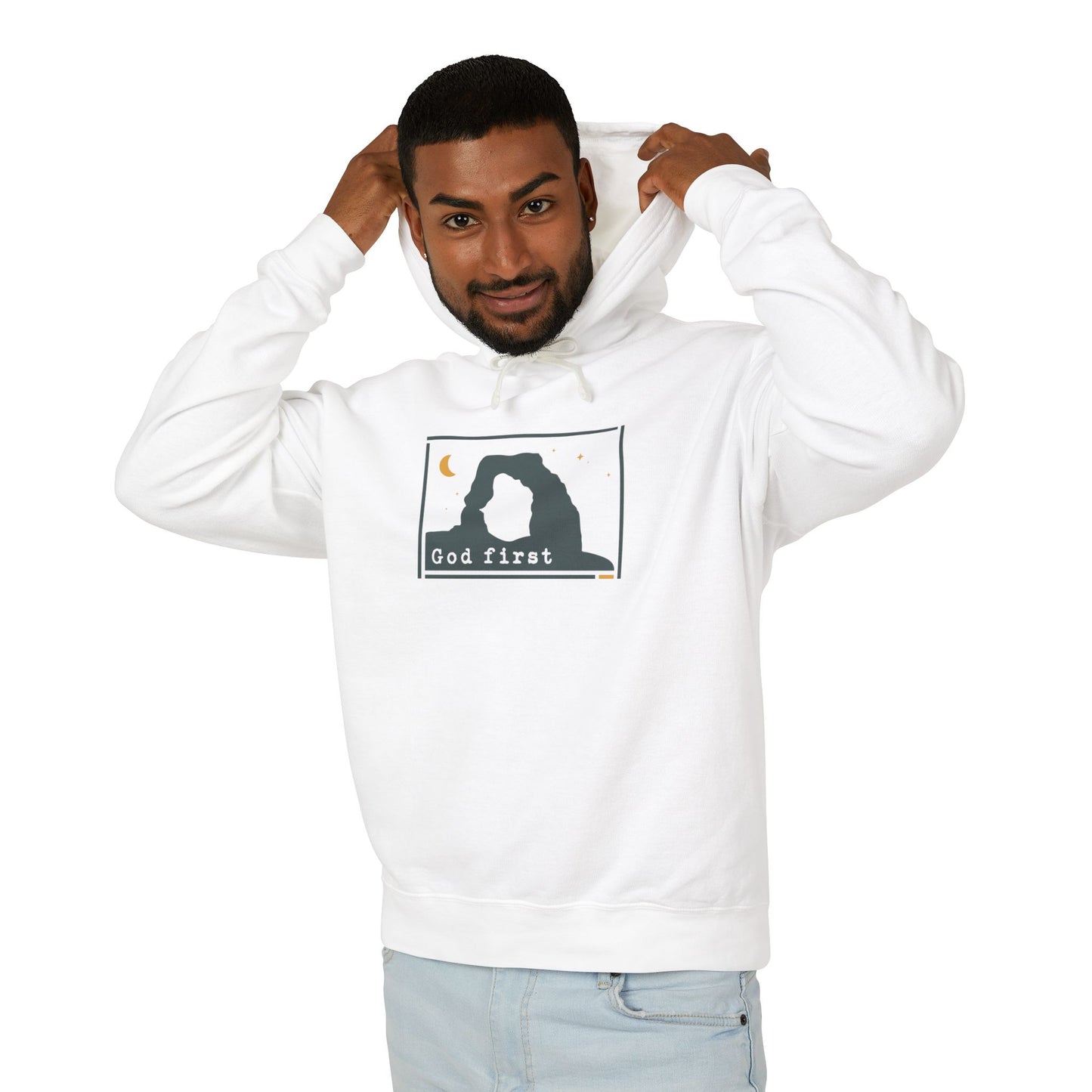 Arches National Park - God First - Christian Hoodie