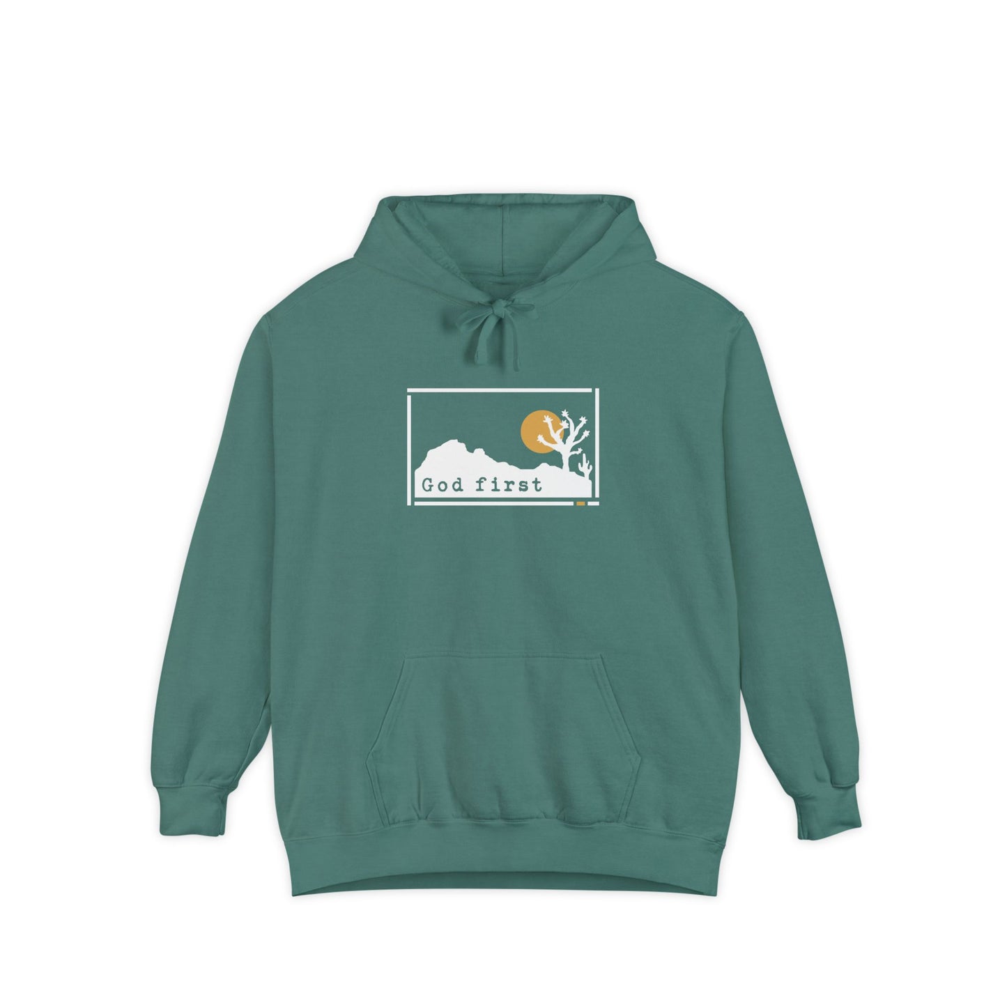 Joshua Tree National Park - God First - Christian Hoodie