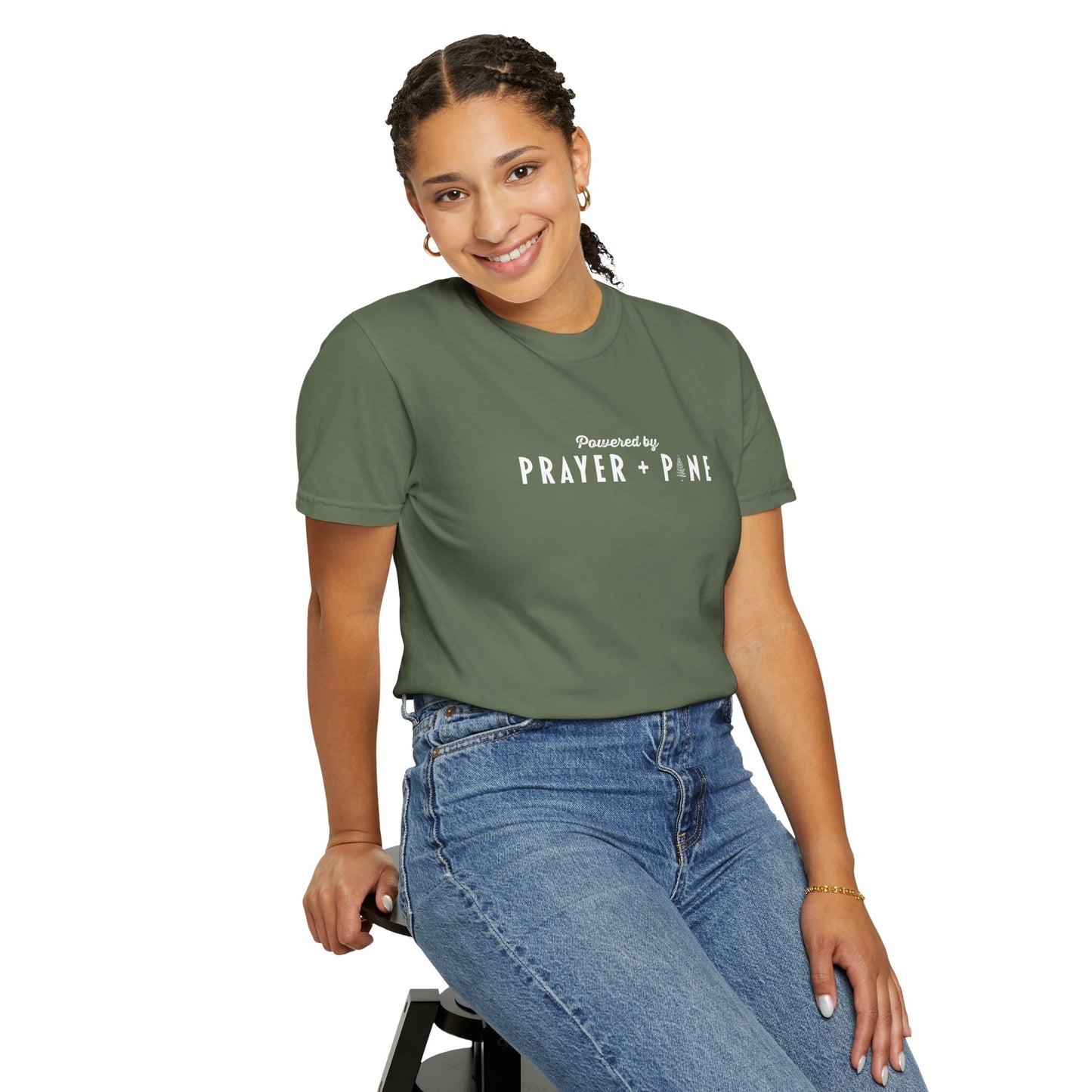 Shepherds Trail - Powered by Prayer + Pine - Christian T-Shirt