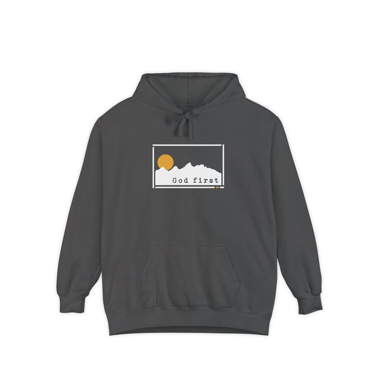 Grand Teton National Park - God First - Christian Hoodie
