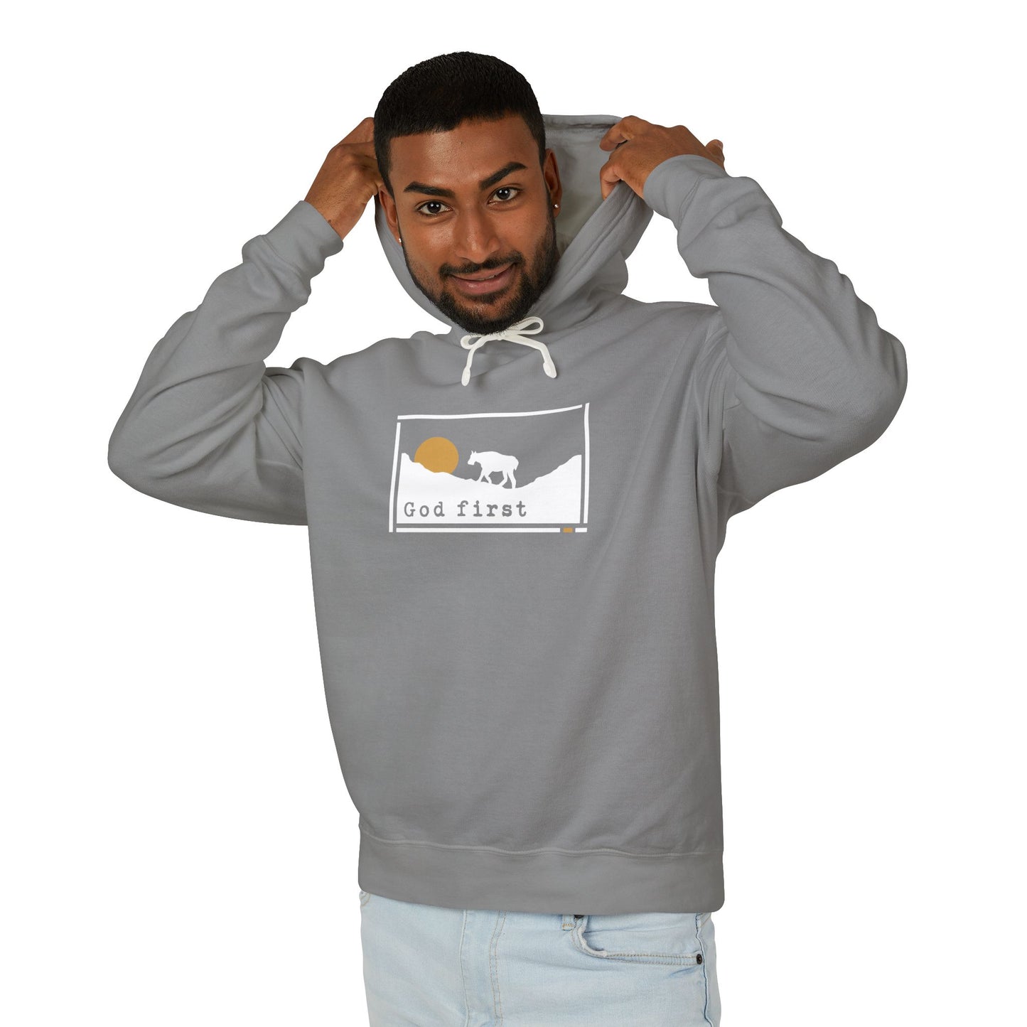 Glacier National Park - God First - Christian Hoodie (Version 2)