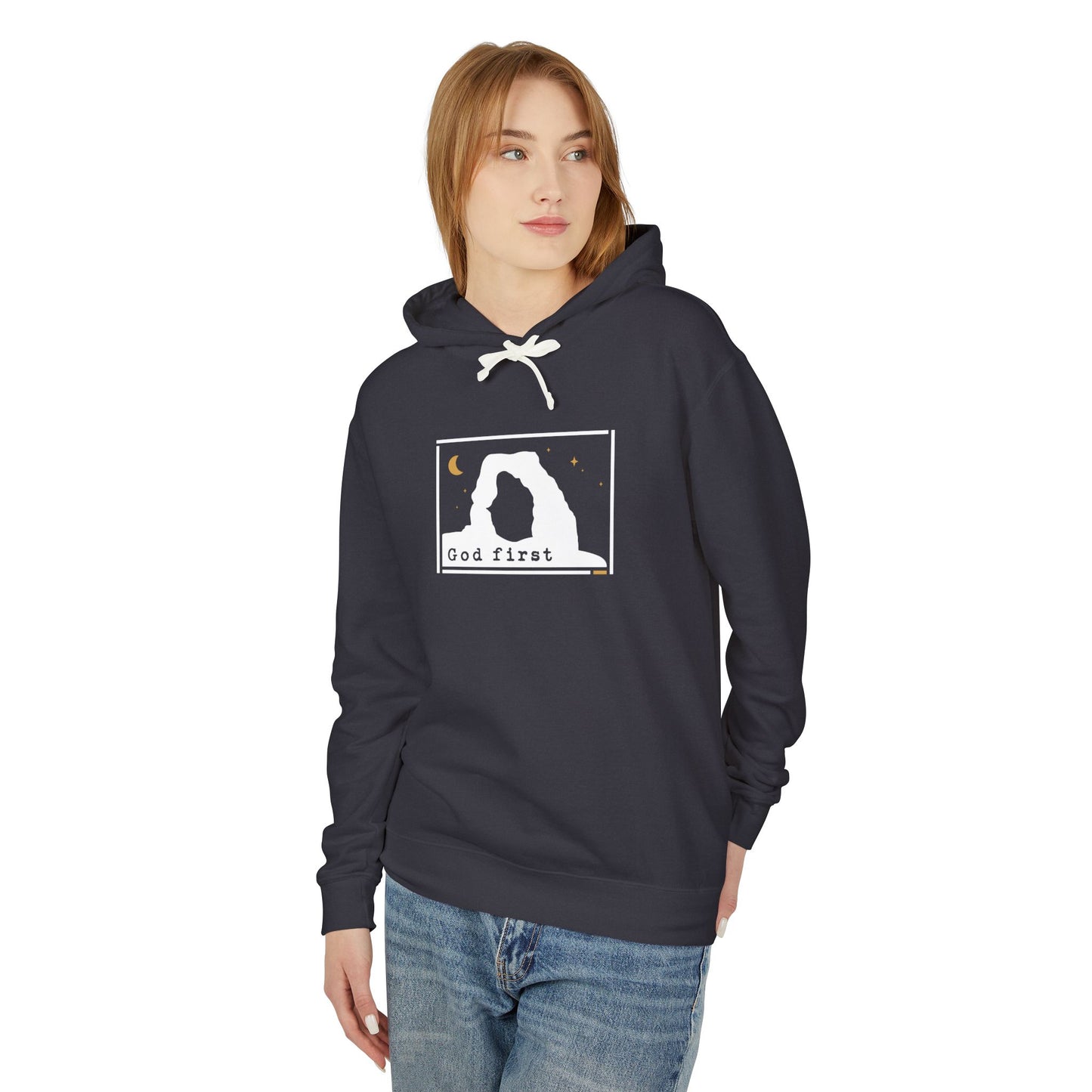 Arches National Park - God First - Christian Hoodie (Version 2)