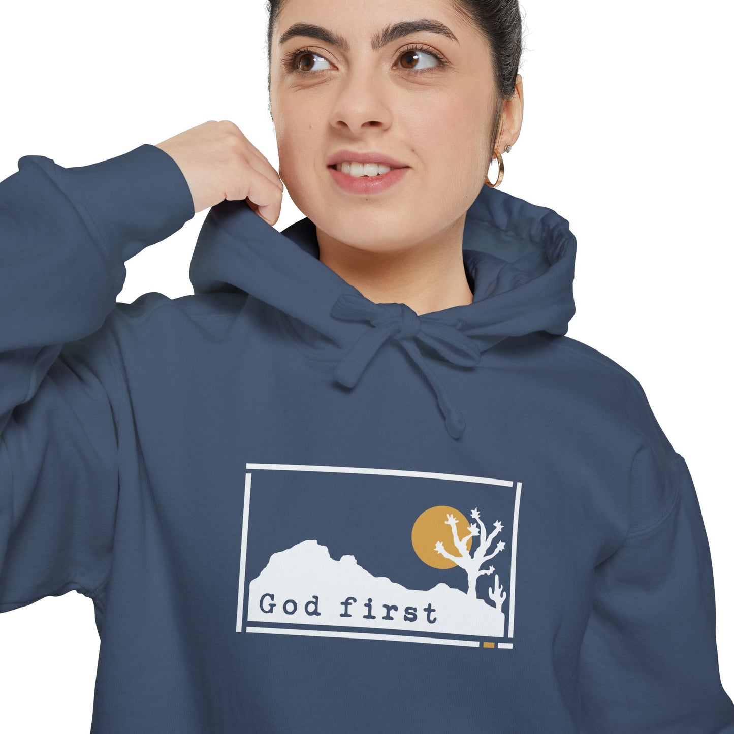 Joshua Tree National Park - God First - Christian Hoodie