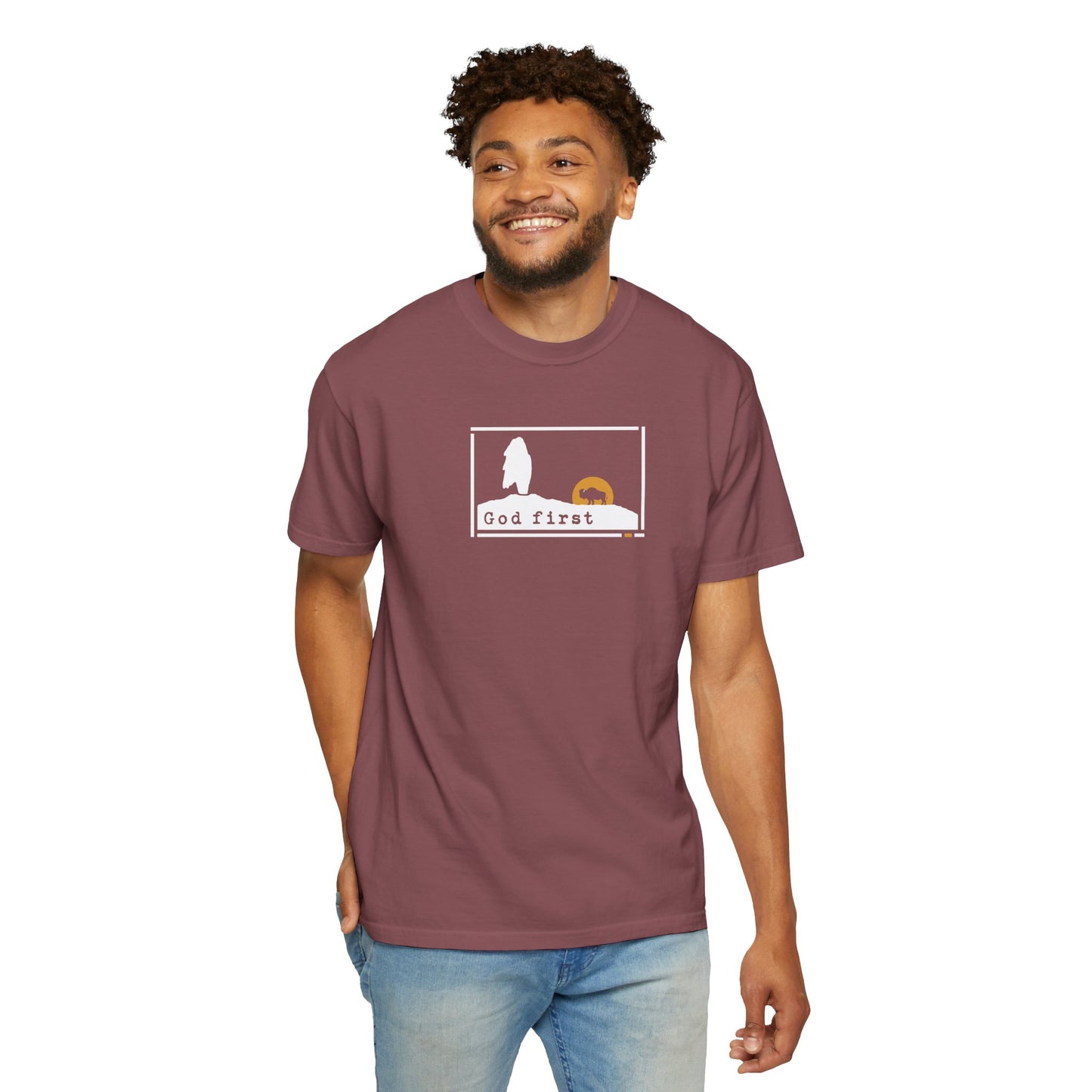 Yellowstone National Park - Old Faithful 'God First' — Heritage Trail Tee