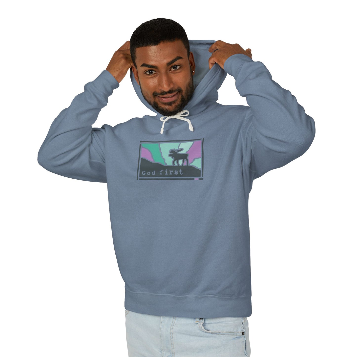 Denali National Park - God First - Christian Hoodie