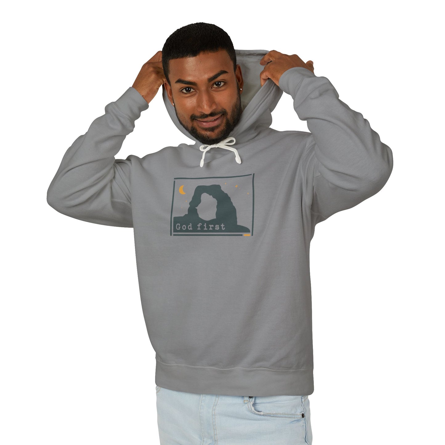 Arches National Park - God First - Christian Hoodie