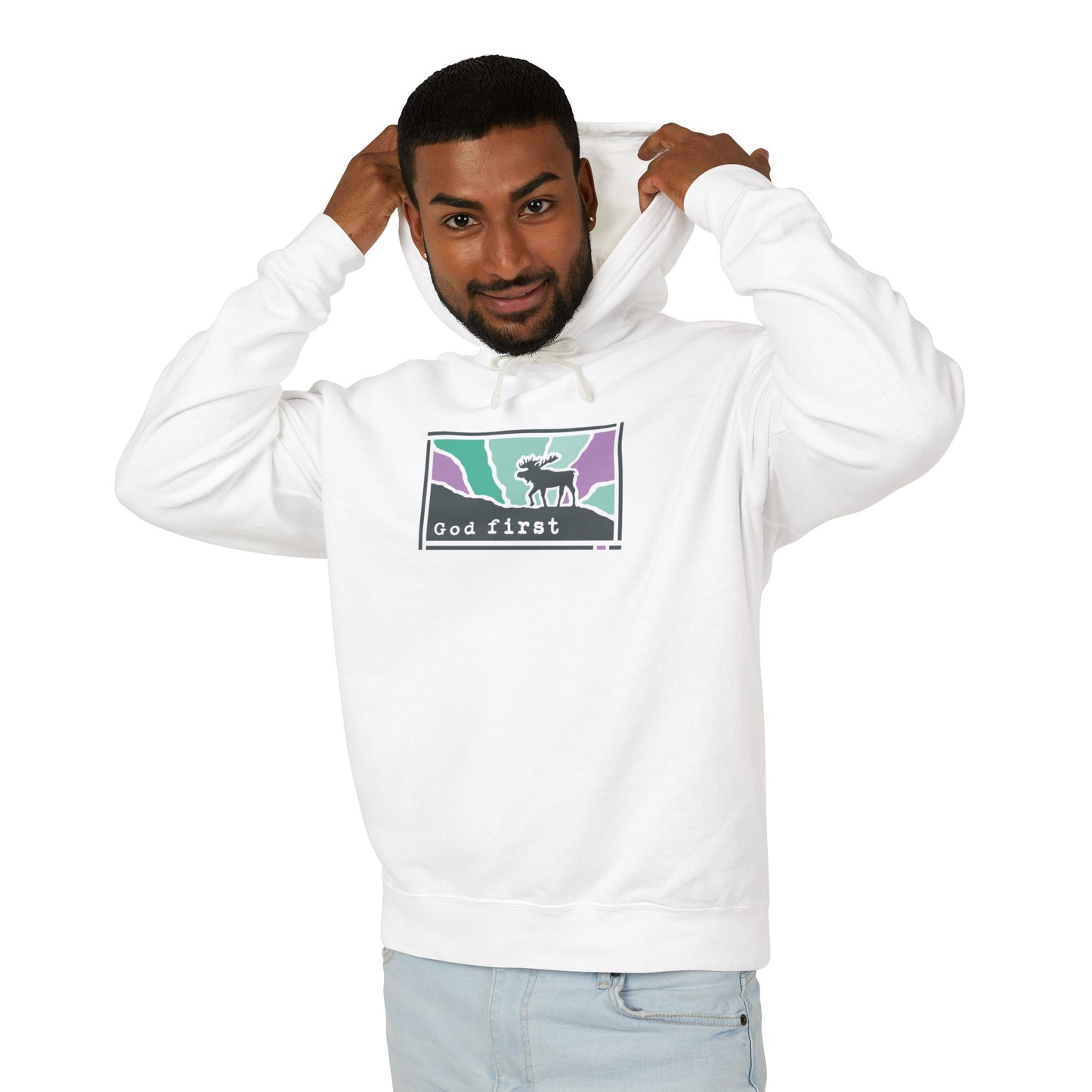 Denali National Park - God First - Christian Hoodie