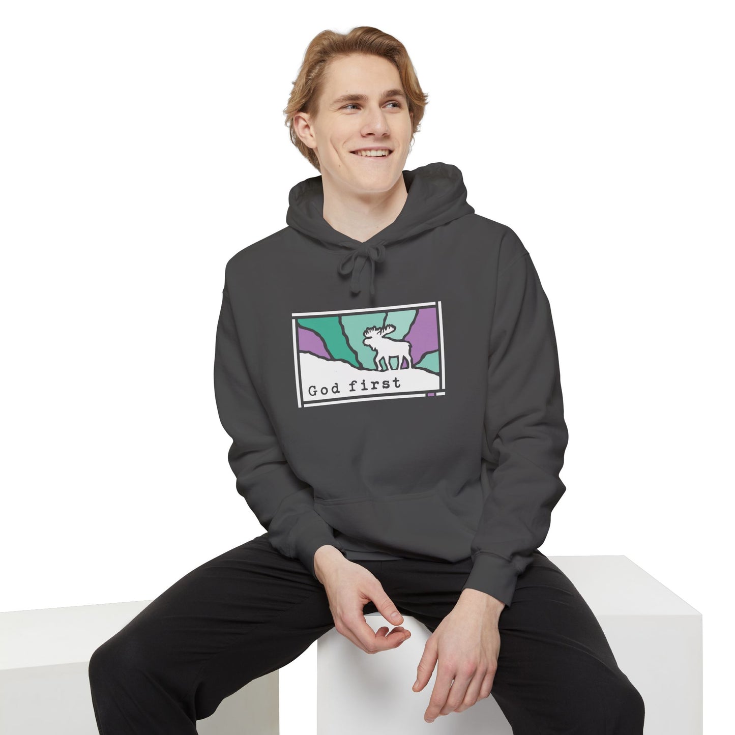 Denali National Park - God First - Christian Hoodie