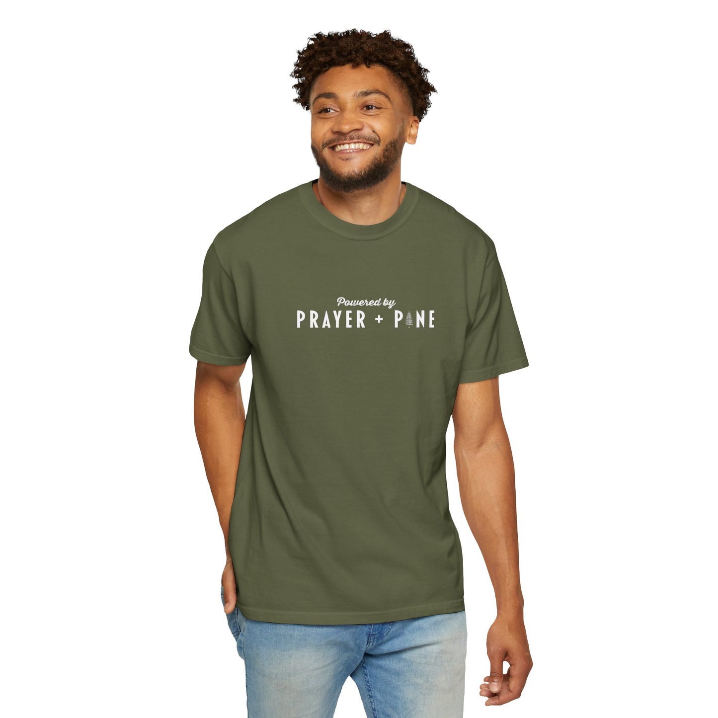 Shepherds Trail - Powered by Prayer + Pine - Christian T-Shirt