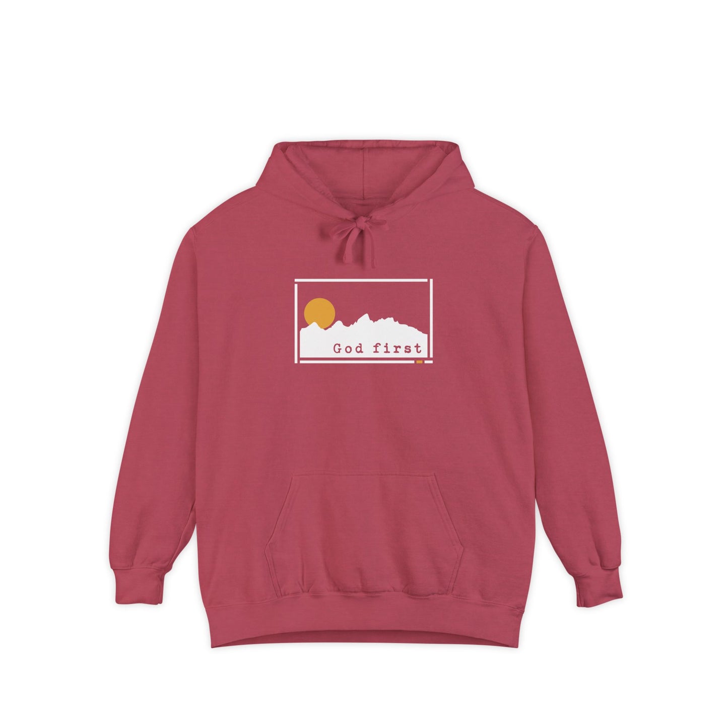 Grand Teton National Park - God First - Christian Hoodie