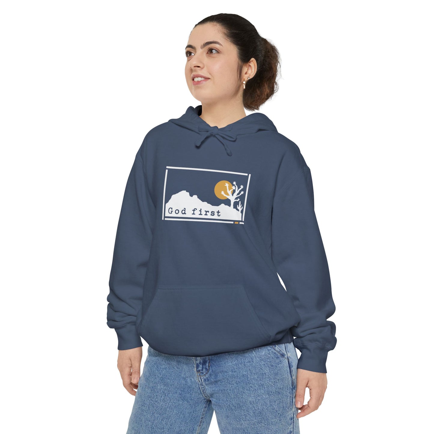 Joshua Tree National Park - God First - Christian Hoodie