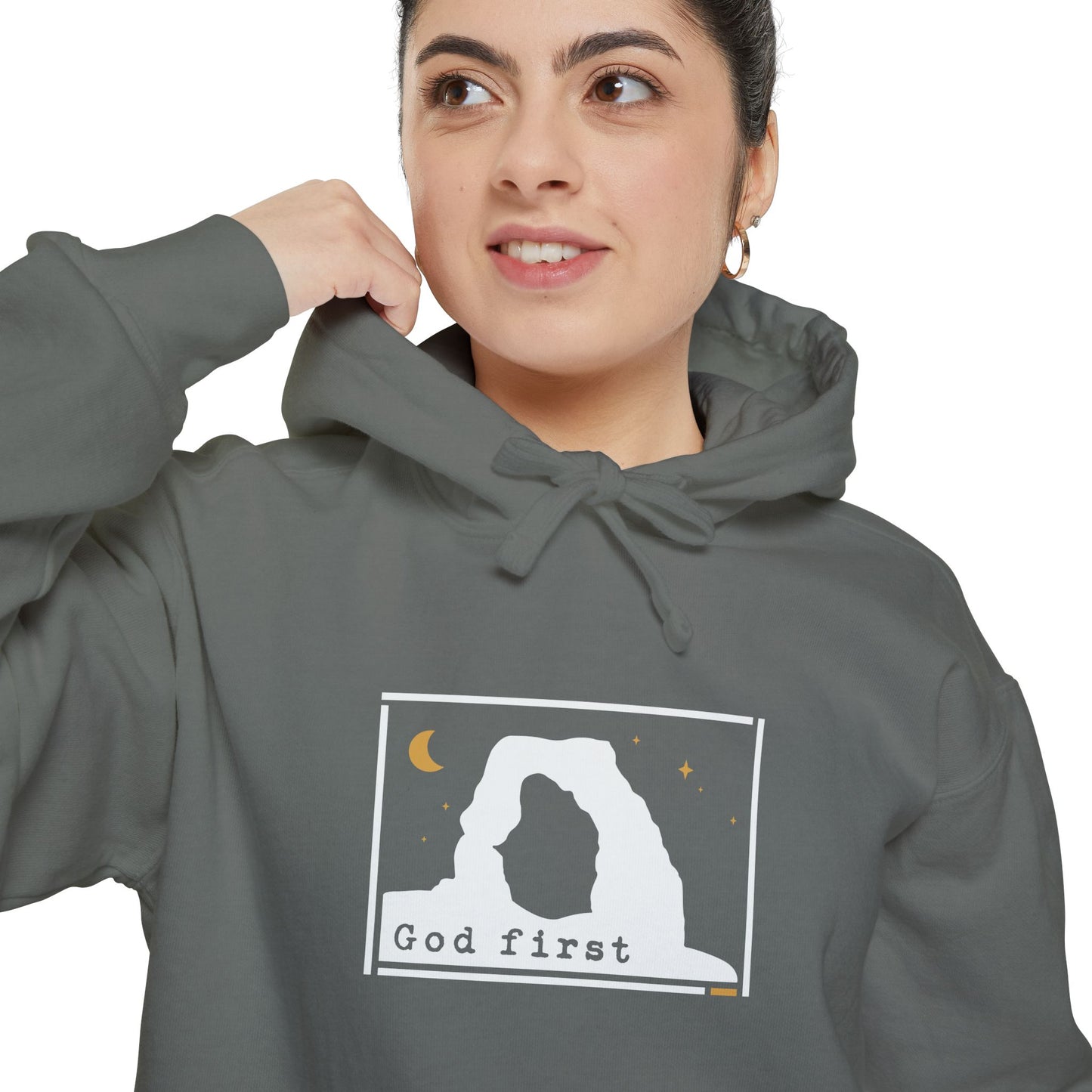 Arches National Park - God First - Christian Hoodie