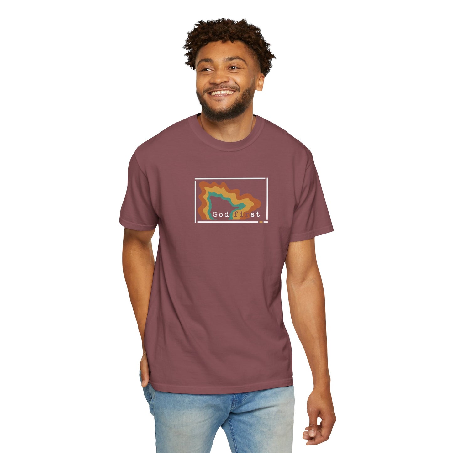 Yellowstone National Park 'God First' — Heritage Trail Tee