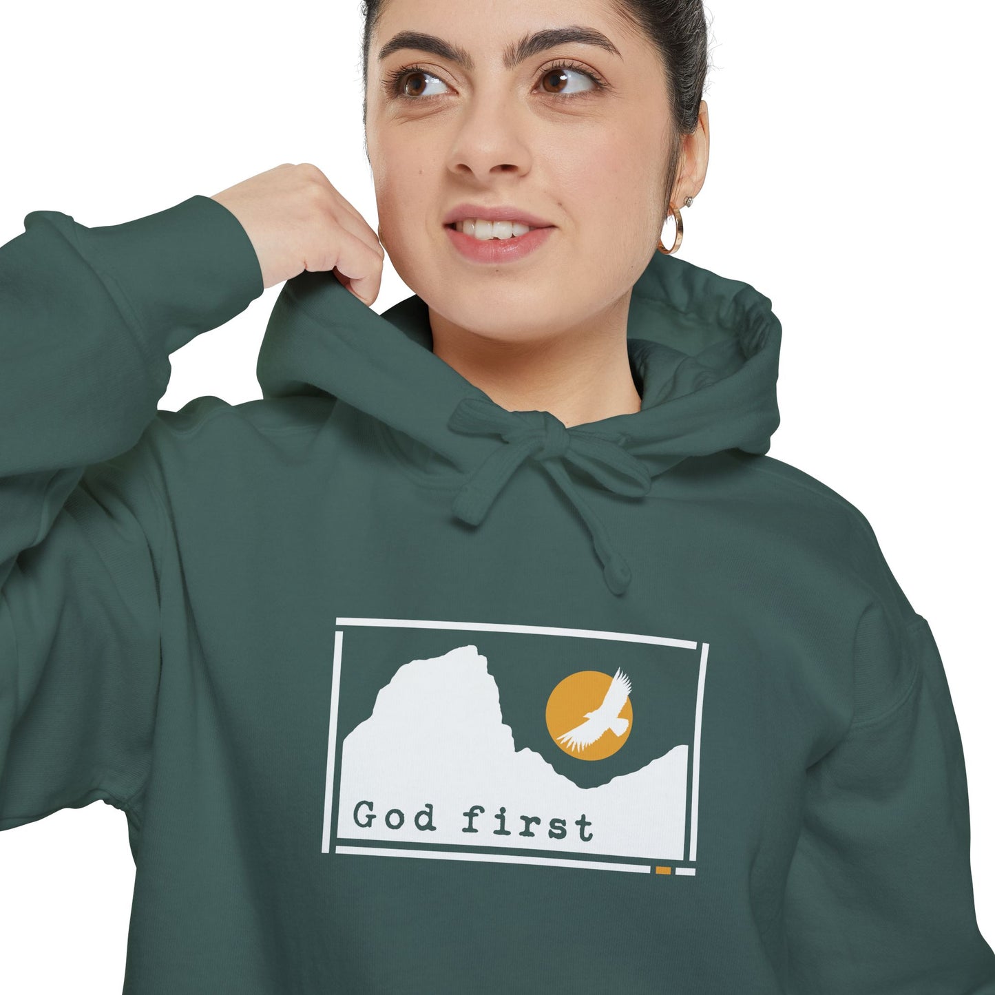 Zion National Park 'God First' Hoodie — Fortified Mountain Fleece