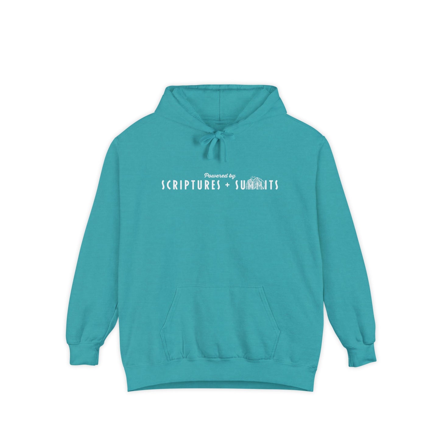 Christian Hoodie - Scriptures + Summits - Unisex Garment-Dyed Hoodie