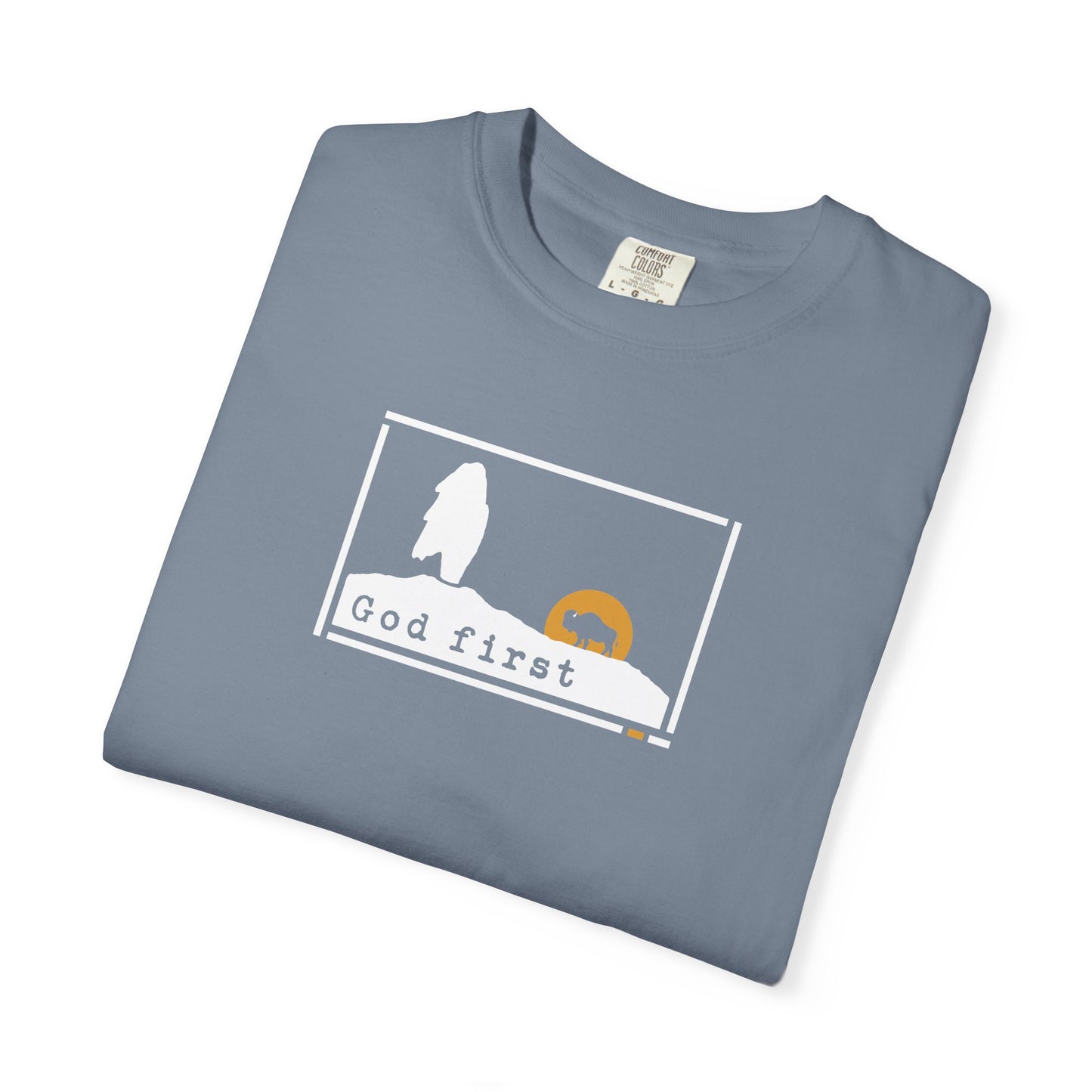 Yellowstone National Park - Old Faithful 'God First' — Heritage Trail Tee