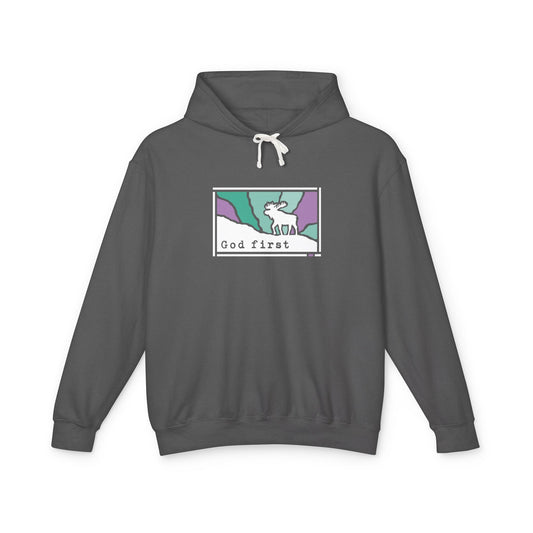 Denali National Park - God First - Christian Hoodie (Version 2)