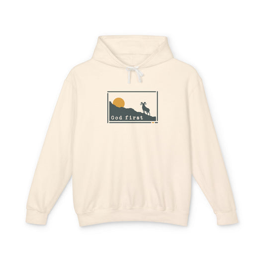 Rocky Mountain National Park 'God First' Hoodie — Breathable Heirloom Knit