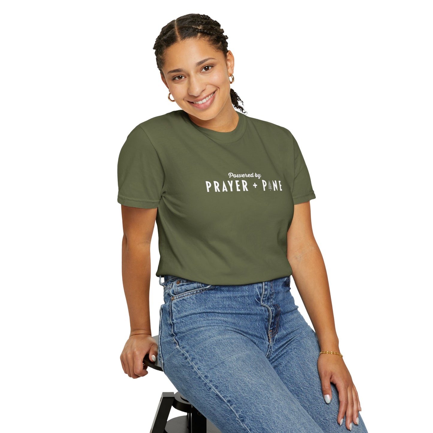 Shepherds Trail - Powered by Prayer + Pine - Christian T-Shirt