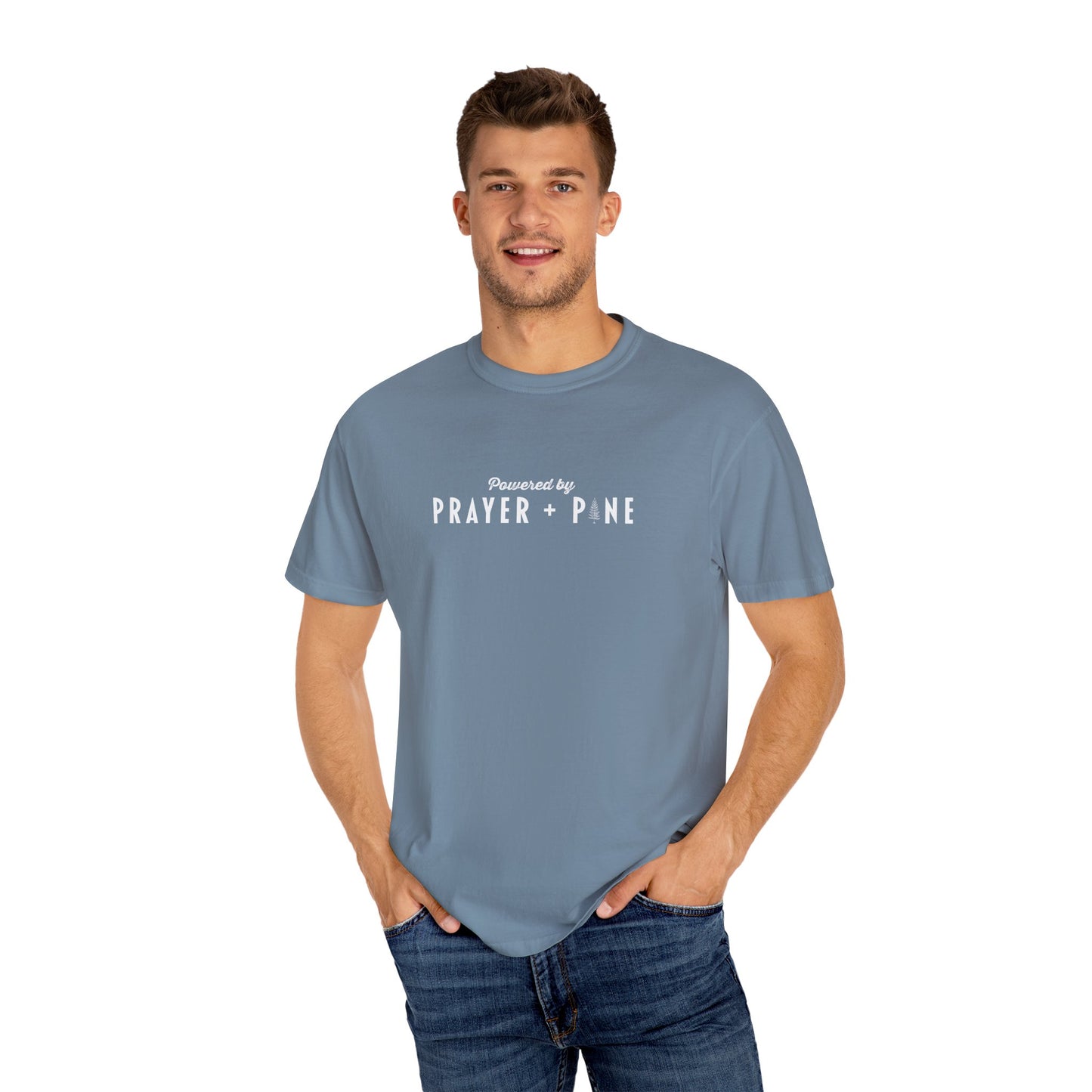Shepherds Trail - Powered by Prayer + Pine - Christian T-Shirt