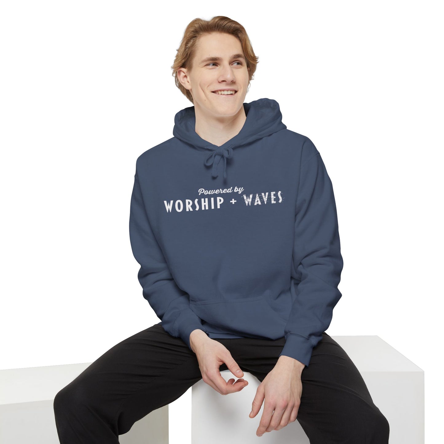 Christian Hoodie - Powered by Worship + Waves