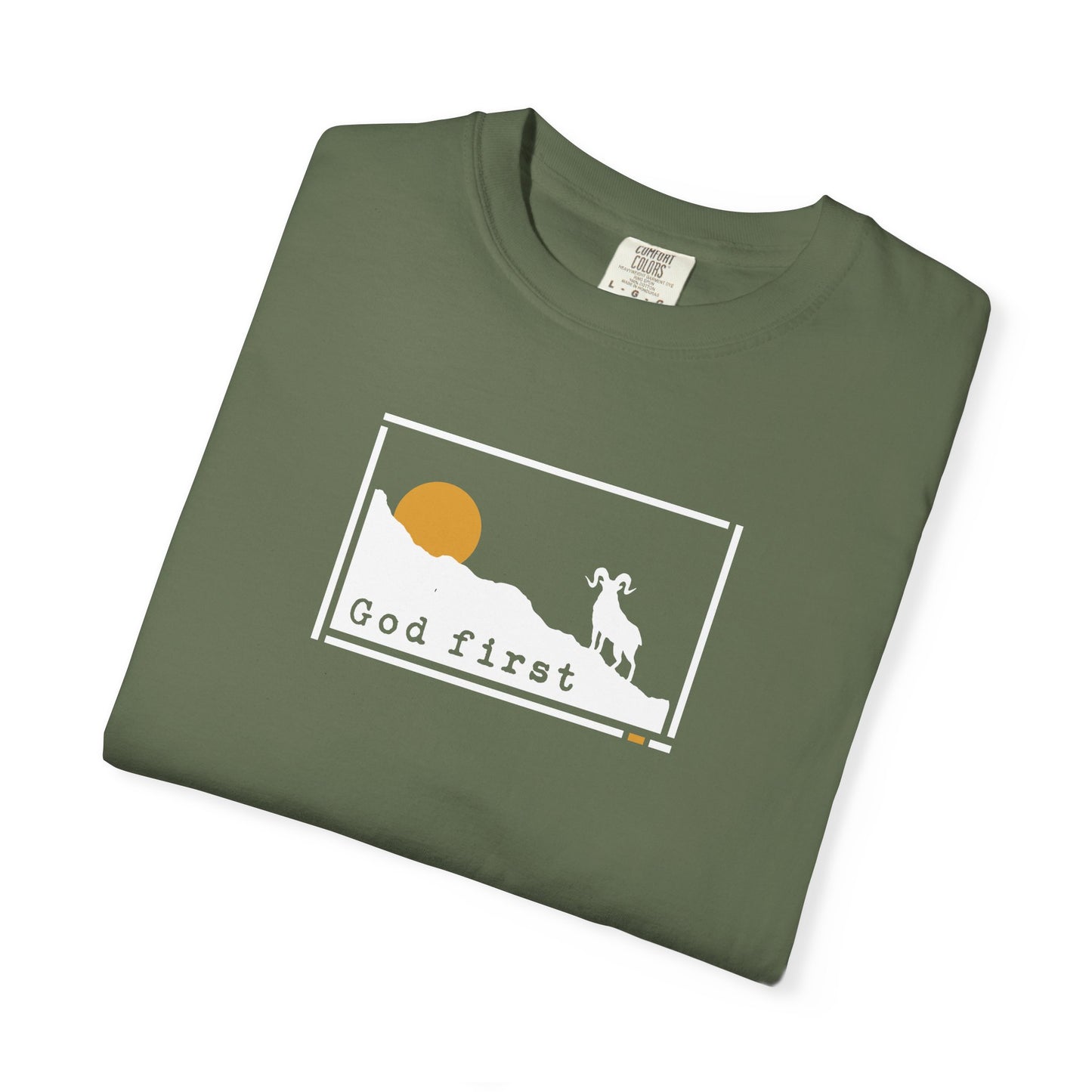 Rocky Mountain National Park 'God First' — Heritage Trail Tee