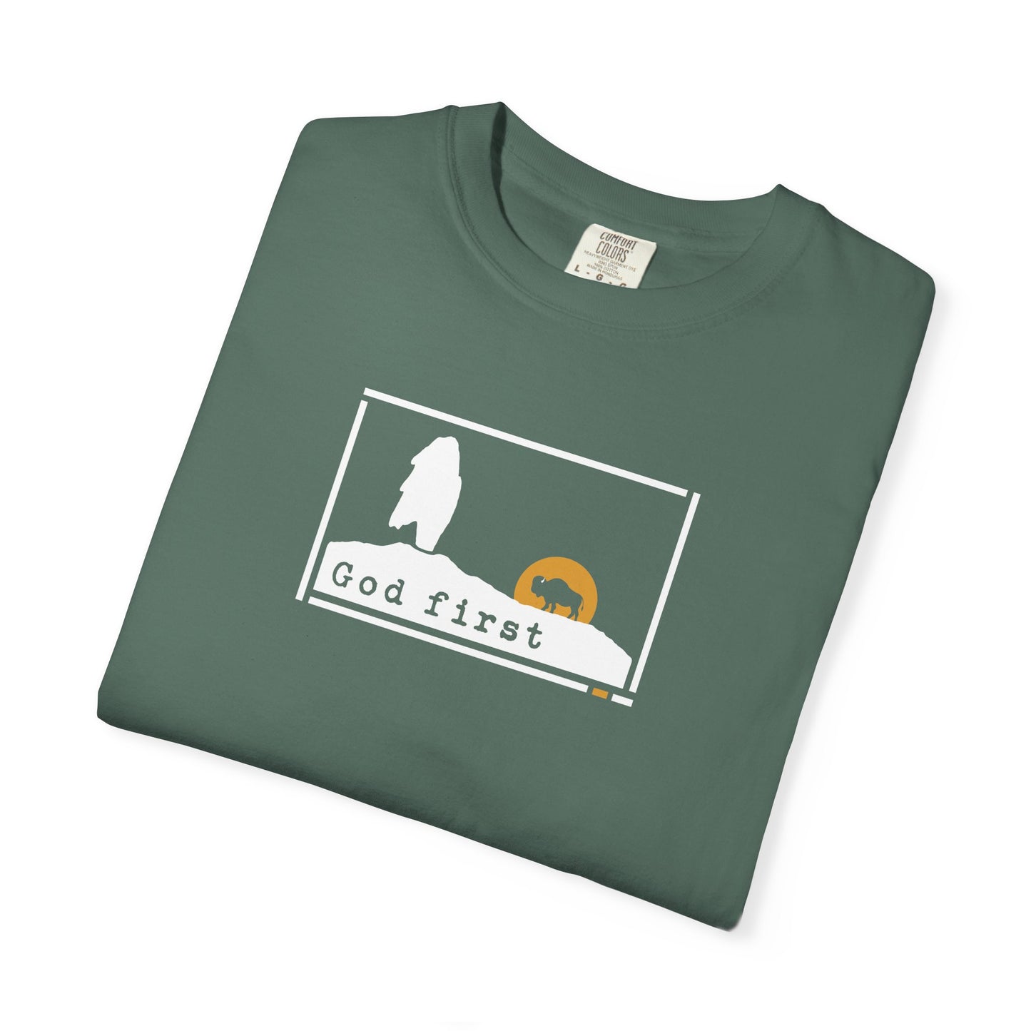 Yellowstone National Park - Old Faithful 'God First' — Heritage Trail Tee