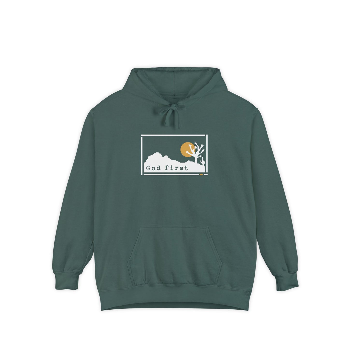 Joshua Tree National Park 'God First' Hoodie — Fortified Mountain Fleece