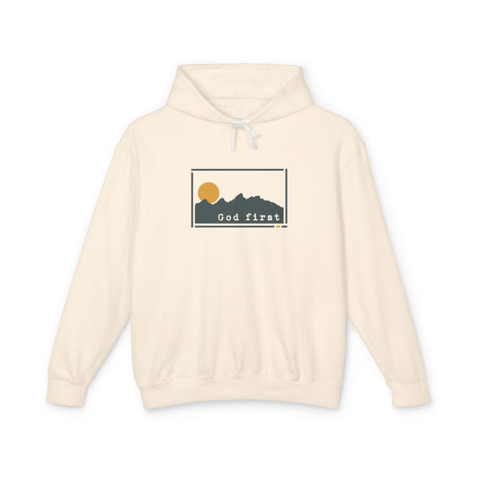 Grand Teton National Park 'God First' Hoodie — Breathable Heirloom Knit