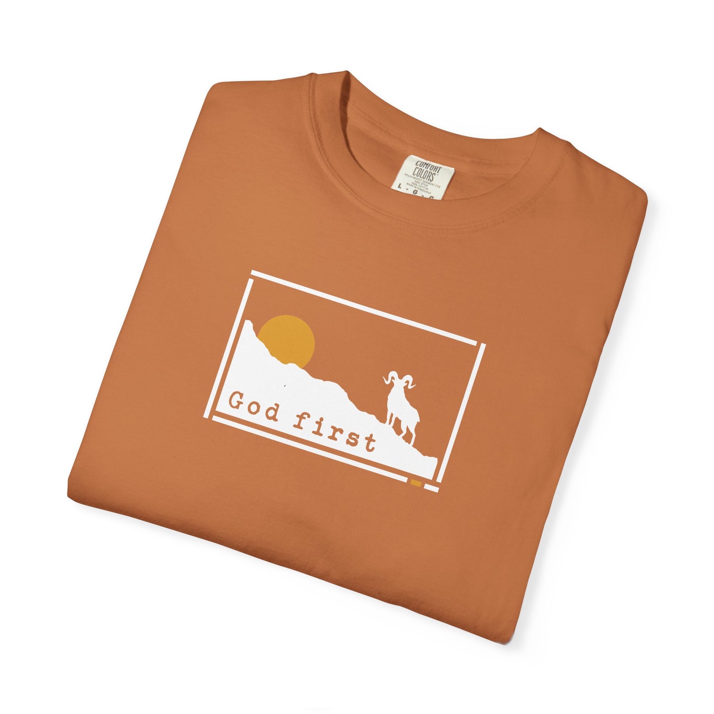 Rocky Mountain National Park 'God First' — Heritage Trail Tee