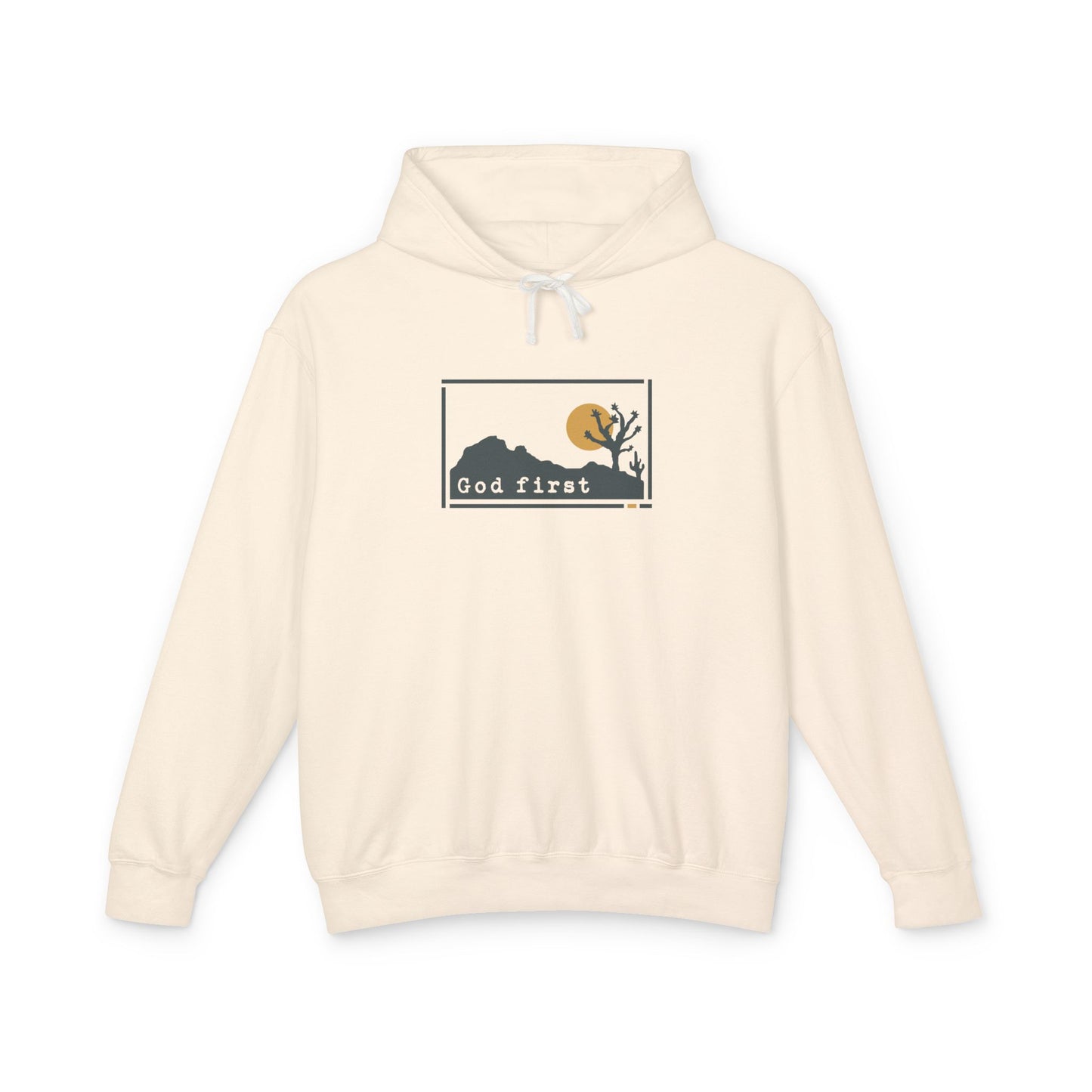 Joshua Tree National Park 'God First' Hoodie — Breathable Heirloom Knit