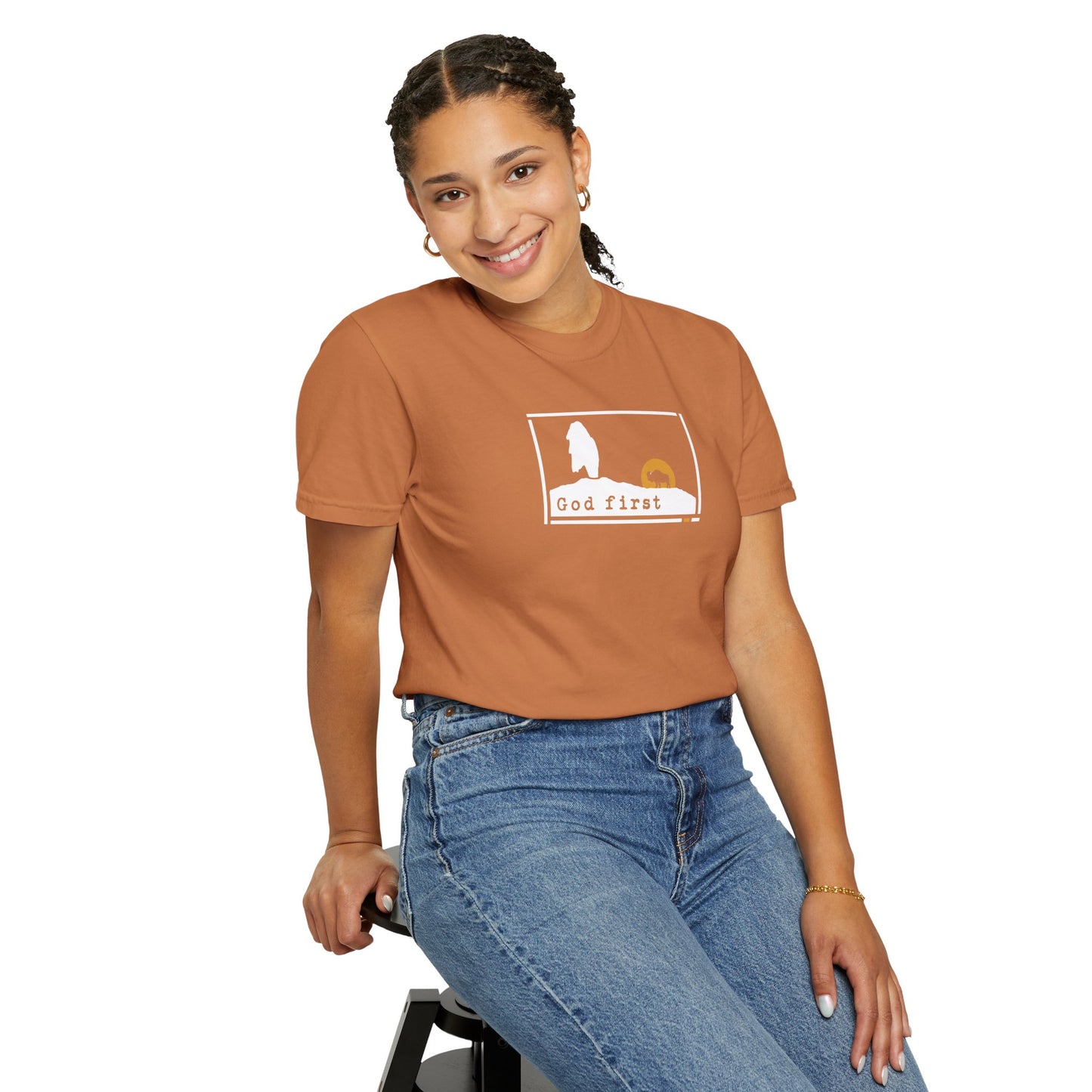 Yellowstone National Park - Old Faithful 'God First' — Heritage Trail Tee