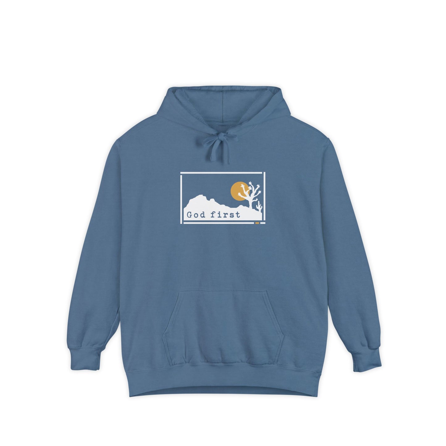 Joshua Tree National Park 'God First' Hoodie — Fortified Mountain Fleece