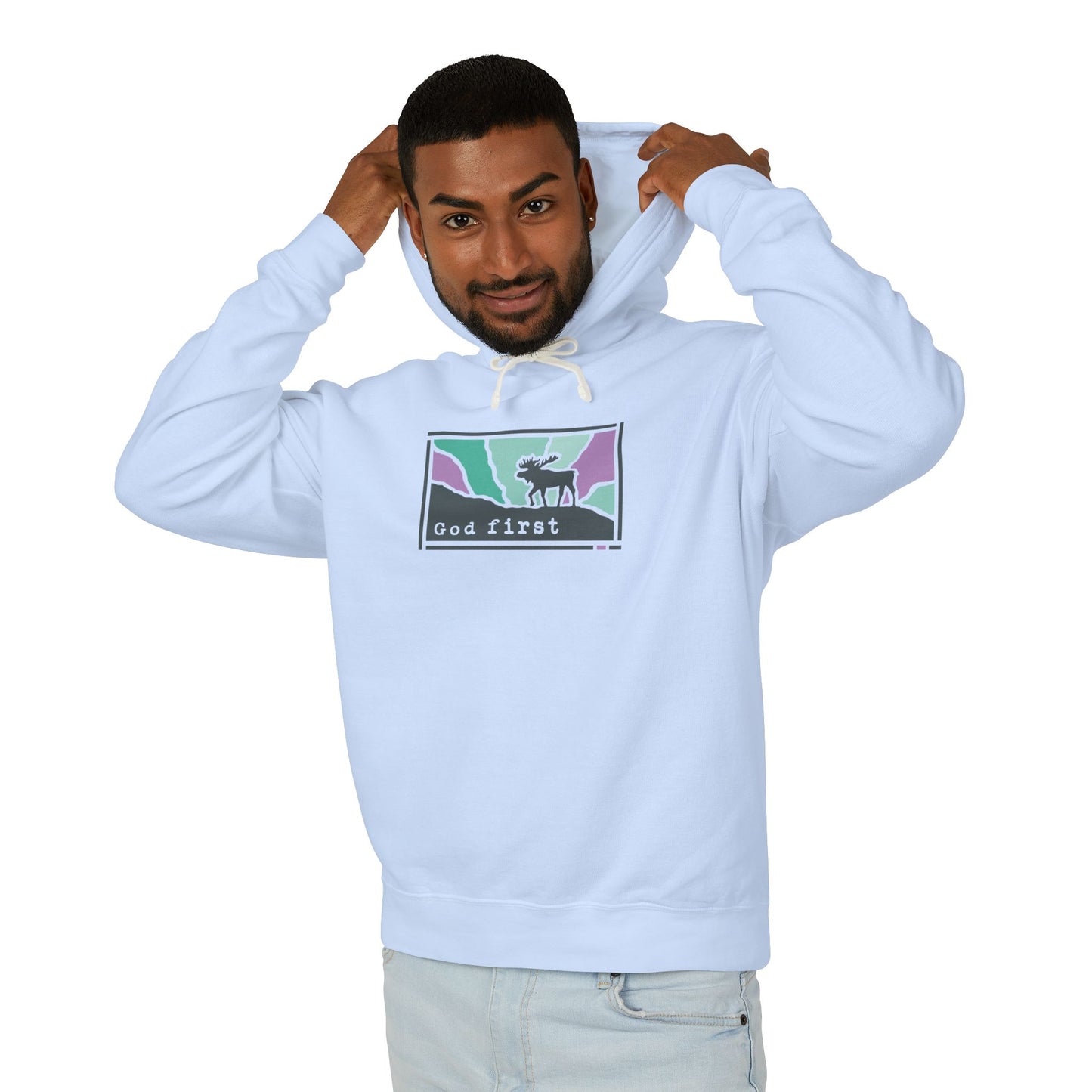 Denali National Park - God First - Christian Hoodie