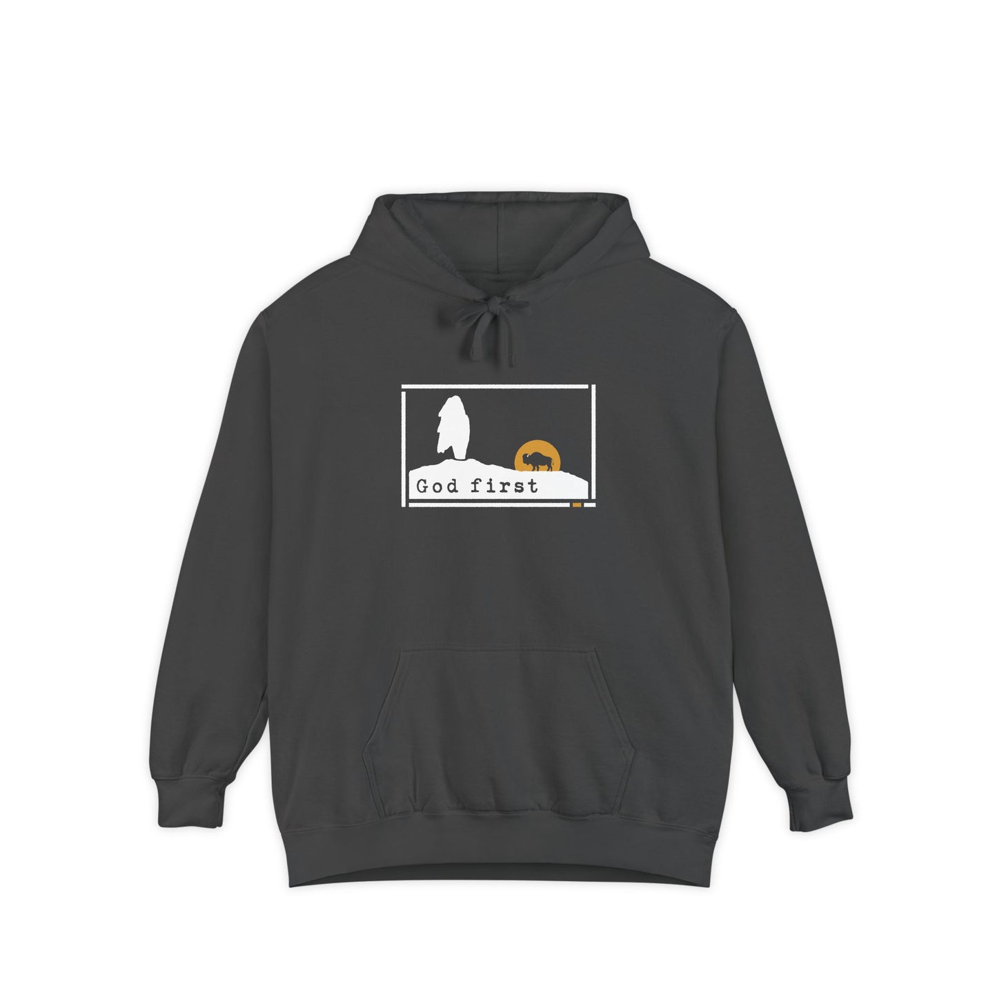 Yellowstone National Park - Old Faithful 'God First' Hoodie — Fortified Mountain Fleece