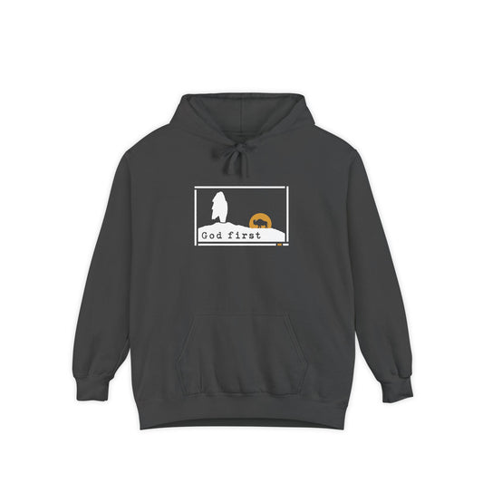 Yellowstone National Park - Old Faithful 'God First' Hoodie — Fortified Mountain Fleece