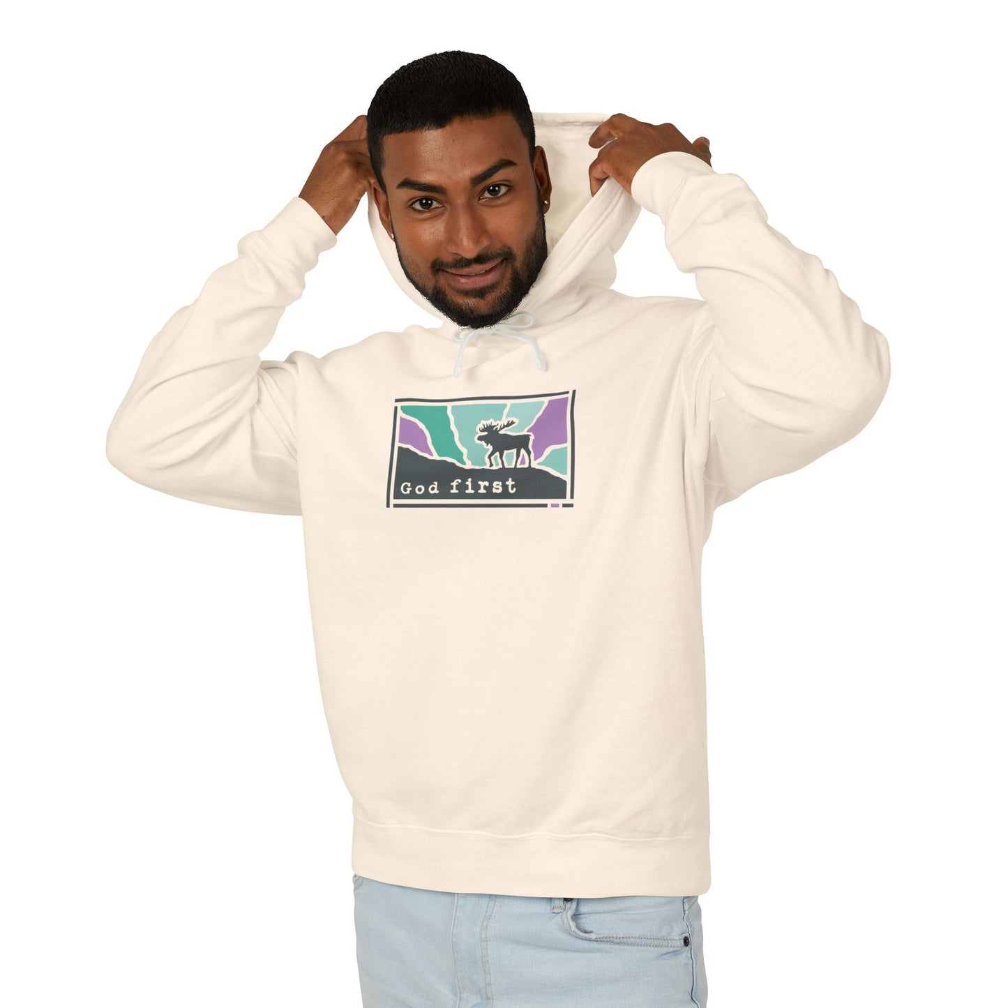 Denali National Park - God First - Christian Hoodie
