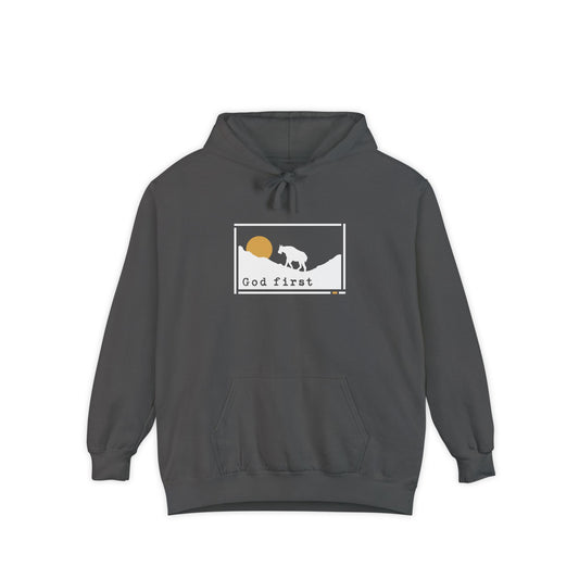 Glacier National Park 'God First' Hoodie — Fortified Mountain Fleece