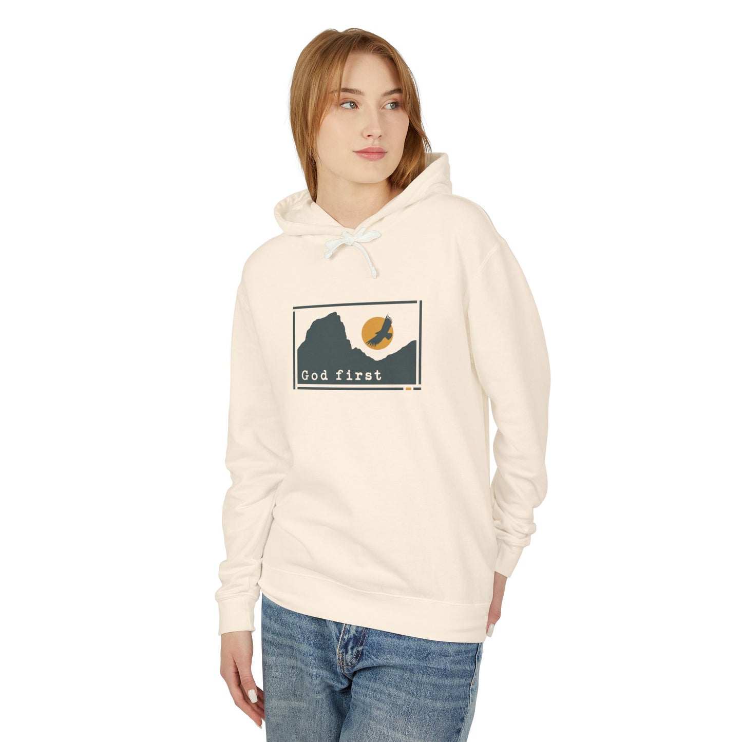 Zion National Park 'God First' Hoodie — Breathable Heirloom Knit
