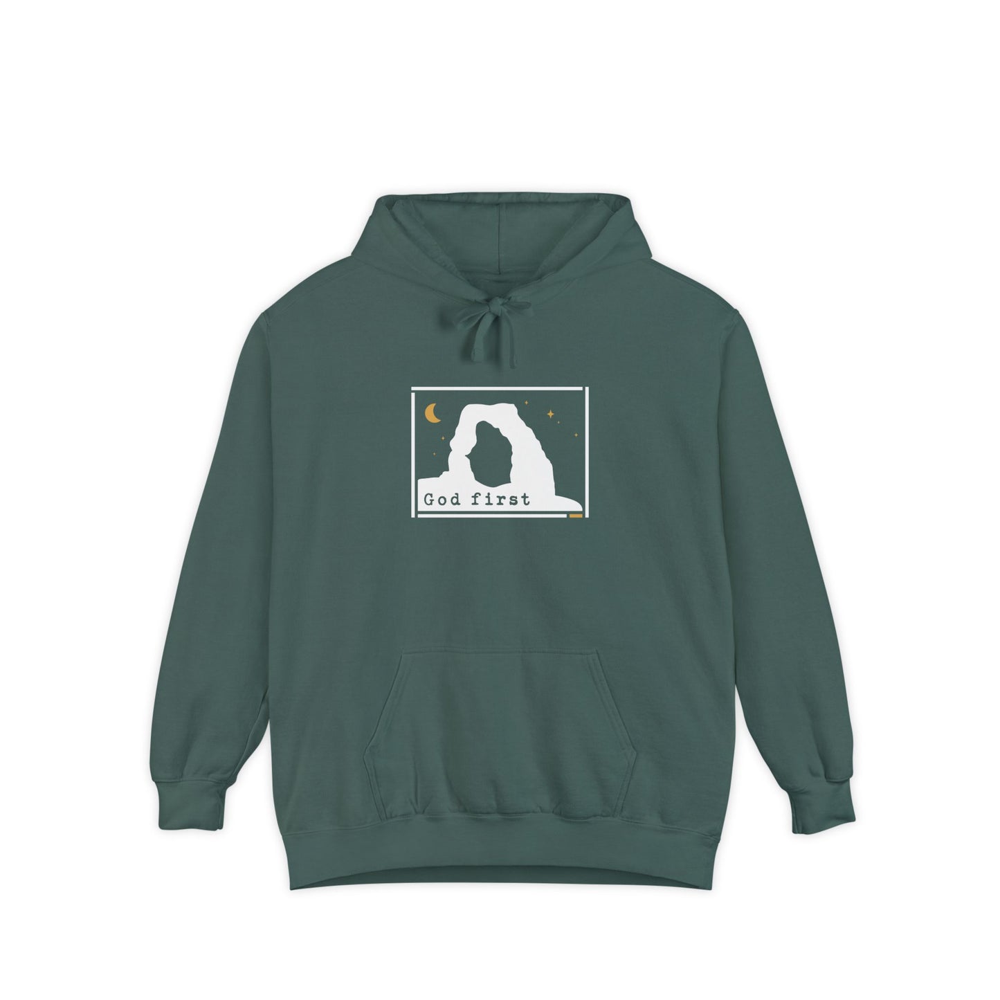 Arches National Park 'God First' Hoodie — Fortified Mountain Fleece