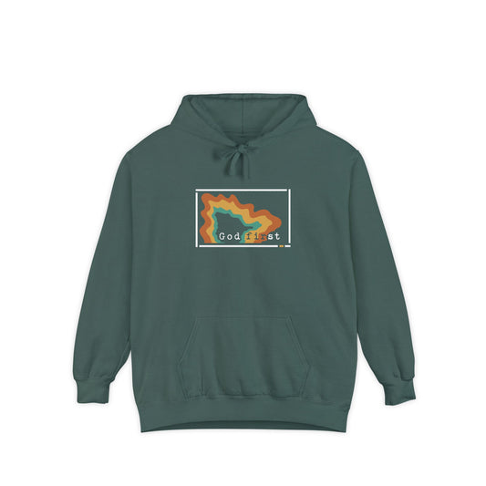 Yellowstone National Park 'God First' Hoodie — Fortified Mountain Fleece