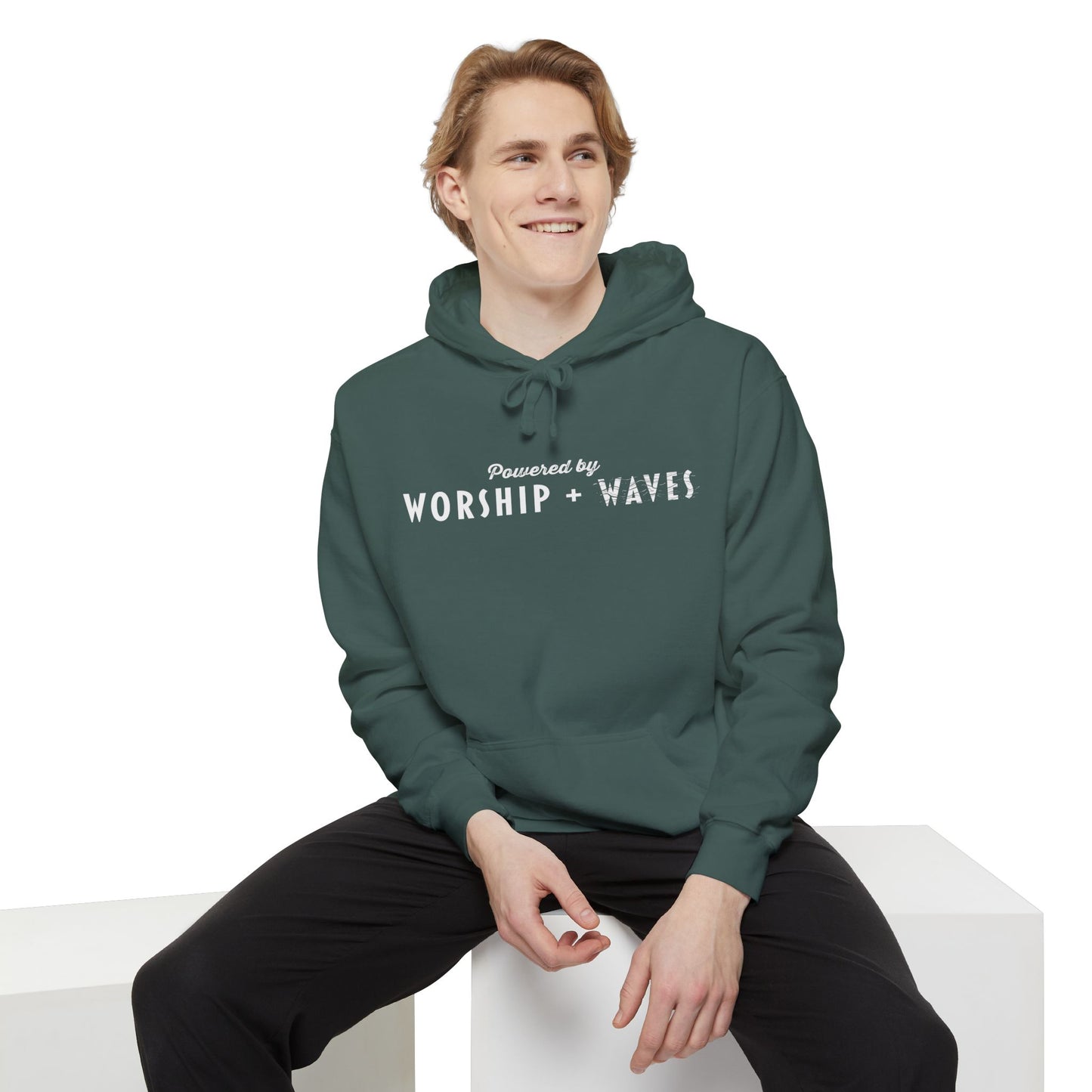 Christian Hoodie - Powered by Worship + Waves