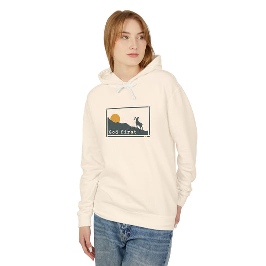 Rocky Mountain National Park 'God First' Hoodie — Breathable Heirloom Knit
