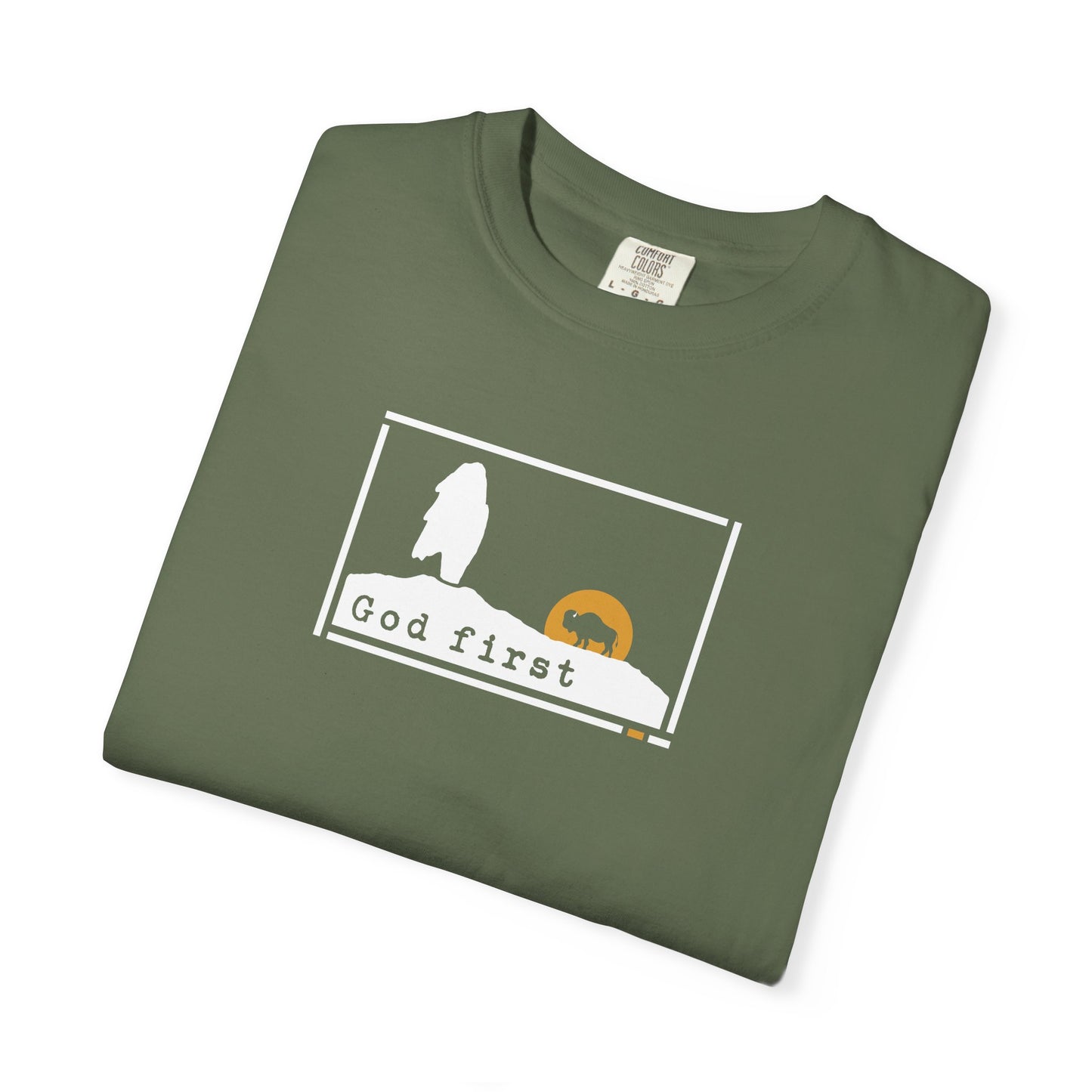 Yellowstone National Park - Old Faithful 'God First' — Heritage Trail Tee