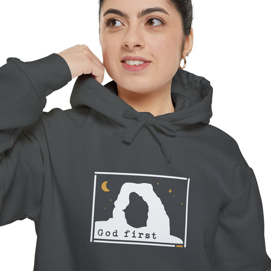 Arches National Park - God First - Christian Hoodie